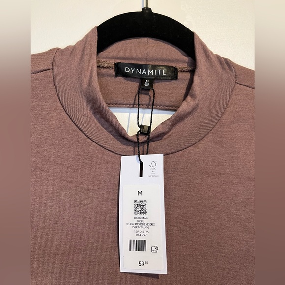 sexy long mauve dress with tie in back - Picture 3 of 4